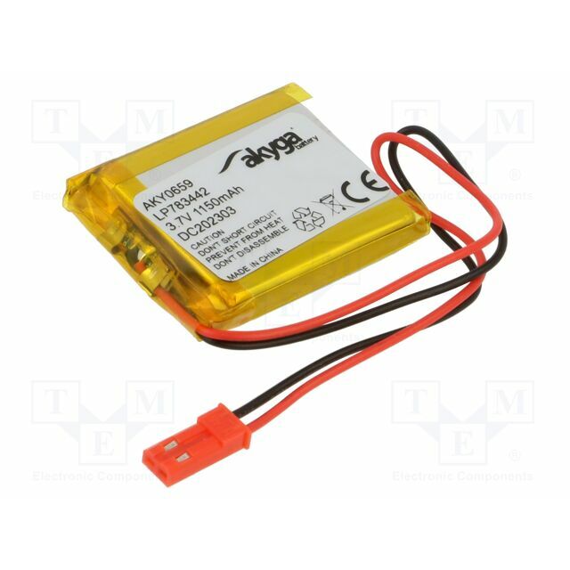 AKYGA BATTERY Re-battery: Li-Po; 1150mAh; 3