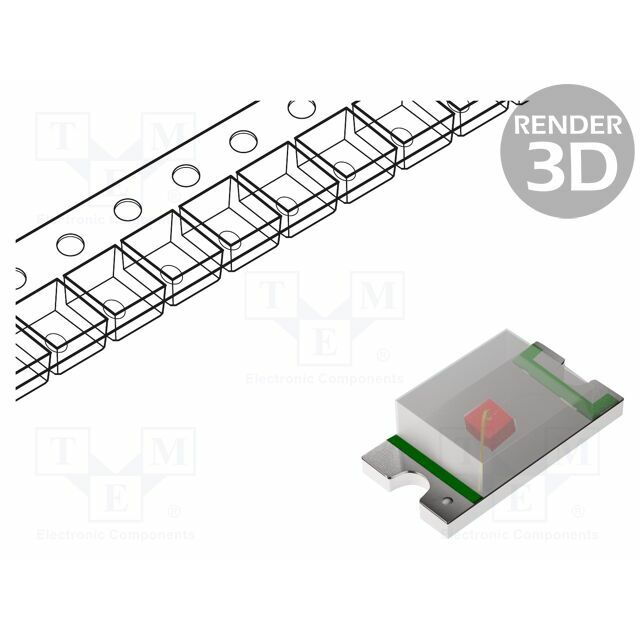 REFOND LED; red; SMD; 0603; 8÷65mcd
