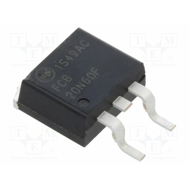 ONSEMI Transistor: N-MOSFET; unipolar; 600V; 12