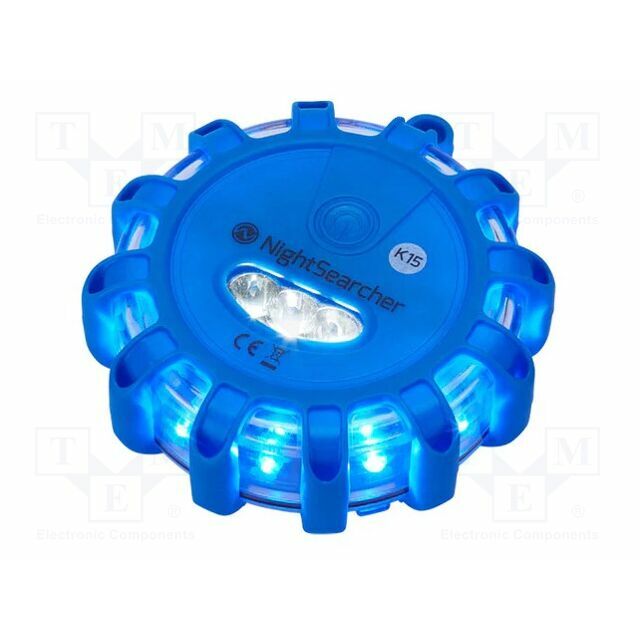 NightSearcher Lamp: warning; Ø340mm; blue; 240h