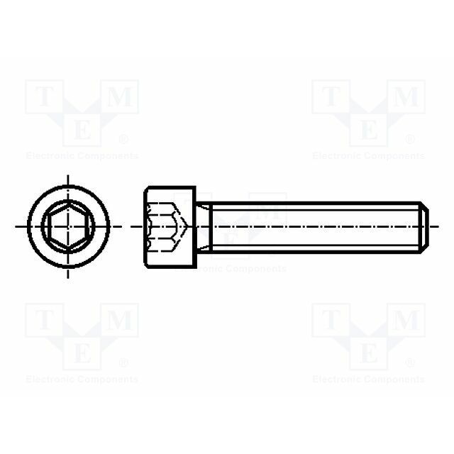 BOSSARD Screw; M10; M10x40; 1.5
