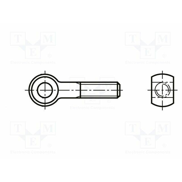 BOSSARD Lifting eye bolt; M20; M20x120