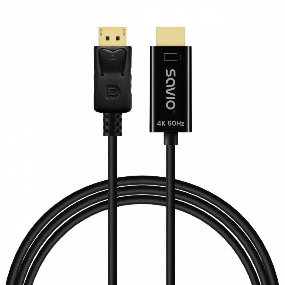 Kabelis SAVIO Display Port - HDMI