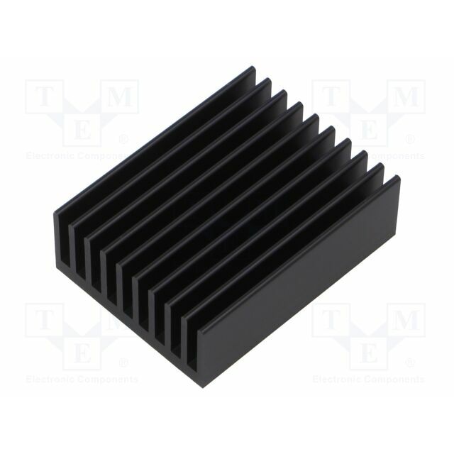 FISCHER ELEKTRONIK Heatsink: extruded; grilled; black