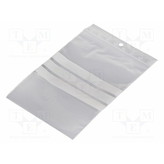PLAST Self-seal bag; L: 150mm; Width: