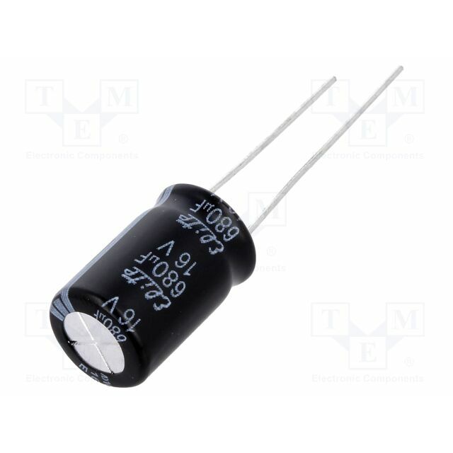 ELITE Capacitor: electrolytic; THT; 680uF; 16VDC