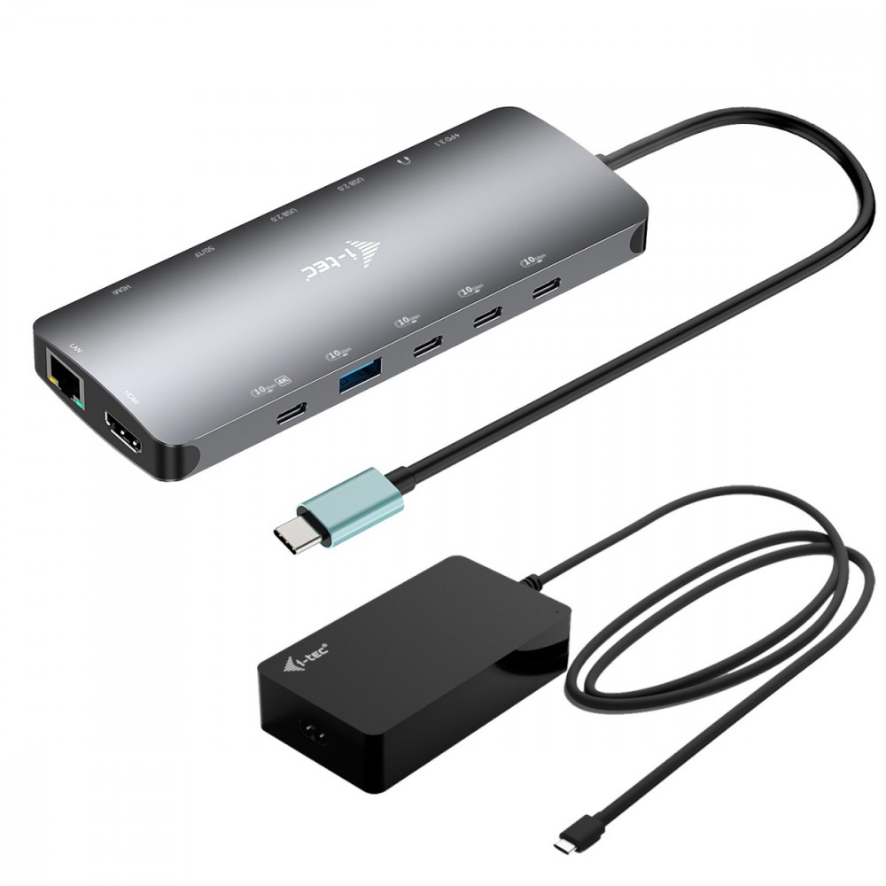 I-TEC USB-C Metal Nano Dock 3xDisplay+PD