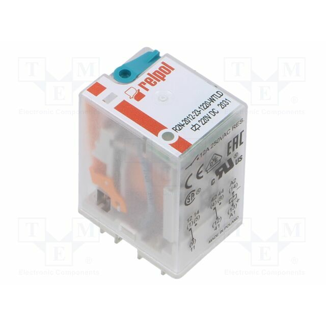 RELPOL Relay: electromagnetic; Ucoil: 220VDC; DPDT