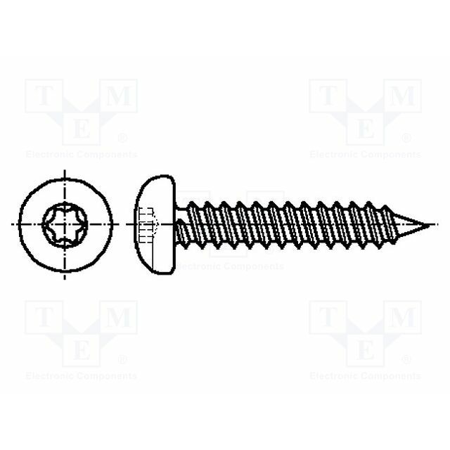 KRAFTBERG Screw; 4.2x9.5; Head: