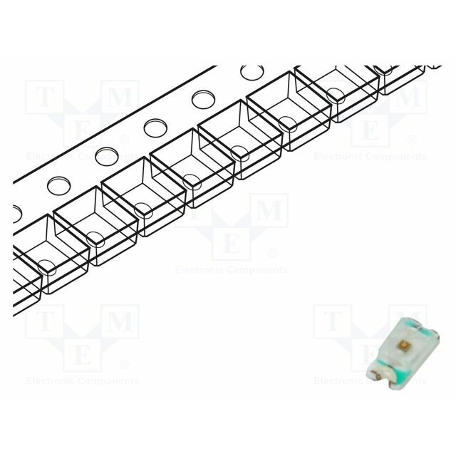 OPTOSUPPLY LED; red; SMD; 0603; 200÷250mcd