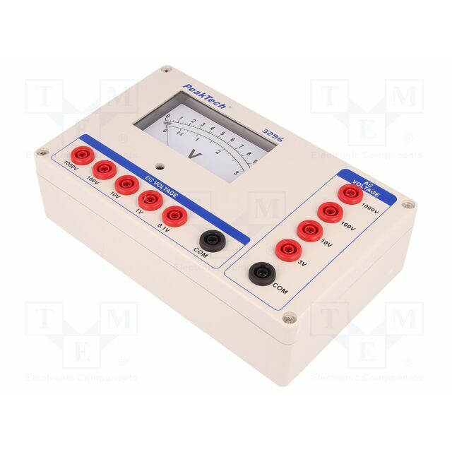 PEAKTECH Voltmeter; VDC: 100mV,1V,10V