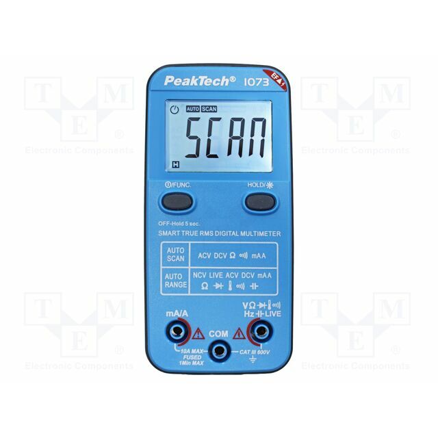 PEAKTECH Digital multimeter; LCD; 3,75
