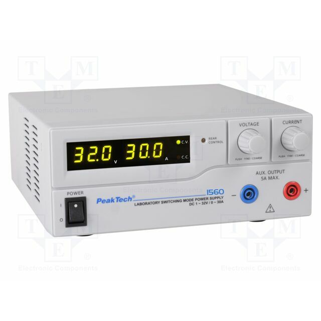 PEAKTECH Laboratory power supply: standard; single-channel