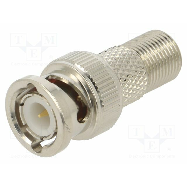 TELEGARTNER Adapter; socket; BNC plug,F