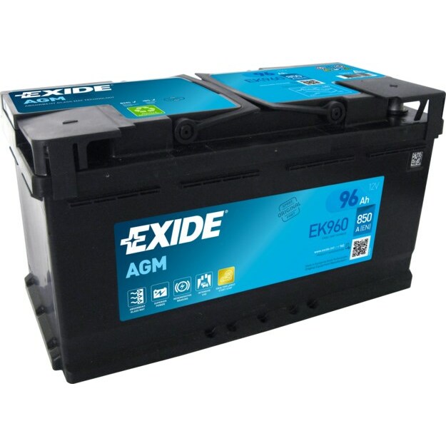 EXIDE START-STOP AGM EK960 12V 96Ah