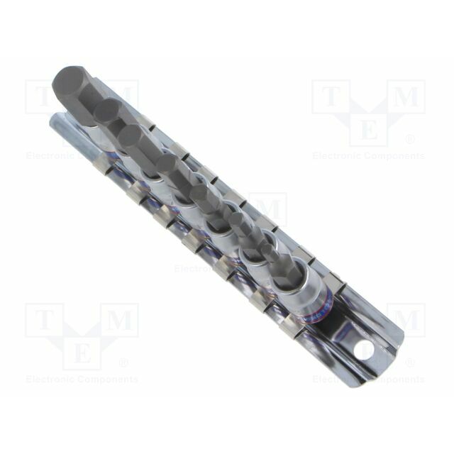 KING TONY Socket: hex key-bit-set; 1/4&quot