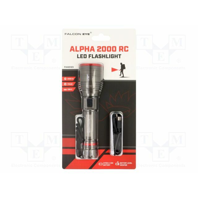 MACTRONIC Torch: LED; IPX4; 450lm,2000lm