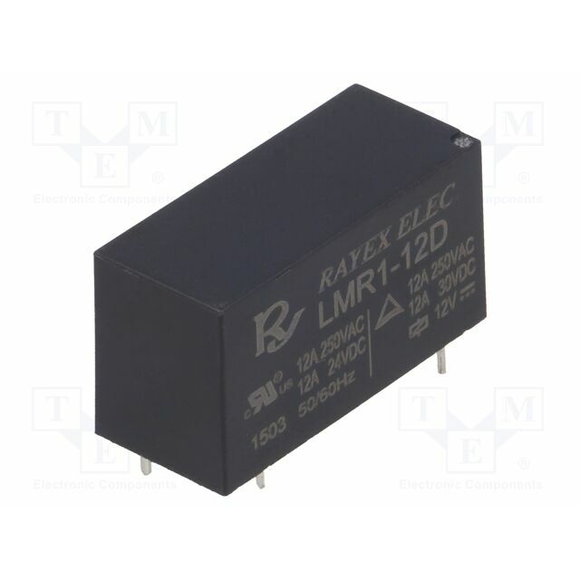 RECOY/RAYEX ELECTRONICS Relay: electromagnetic; Ucoil: 12VDC