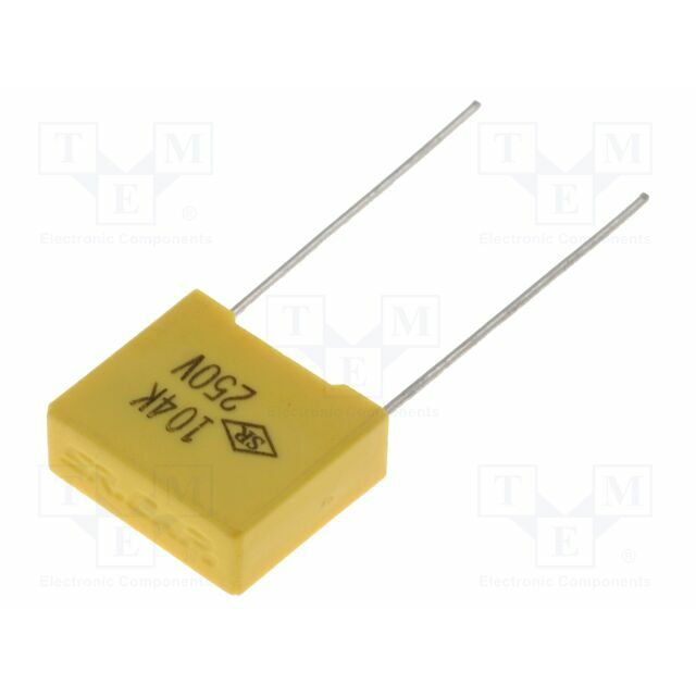 SR PASSIVES Capacitor: polyester; 220nF; 250VDC