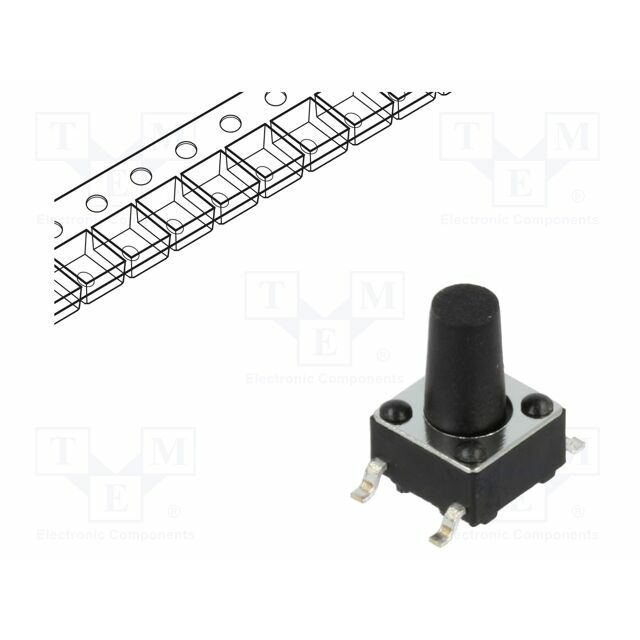 CONNFLY Microswitch TACT; SPST; Pos: 2