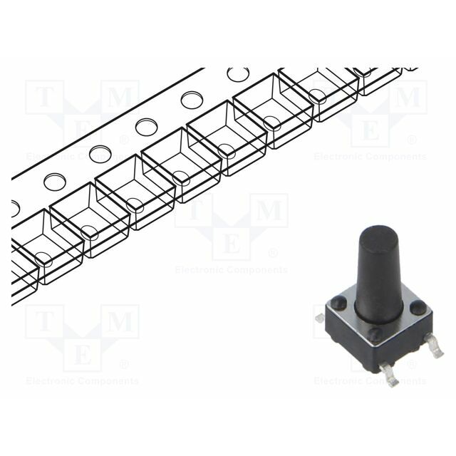 CONNFLY Microswitch TACT; SPST; Pos: 2