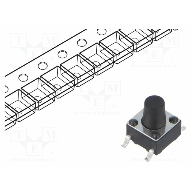 CONNFLY Microswitch TACT; SPST; Pos: 2