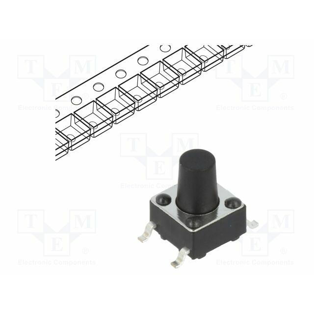 CONNFLY Microswitch TACT; SPST; Pos: 2