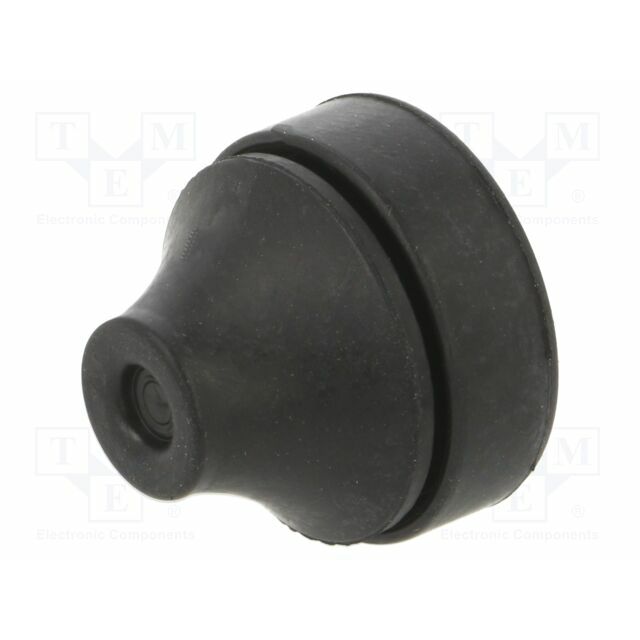 FIBOX Grommet; EPDM; black; Panel thick: