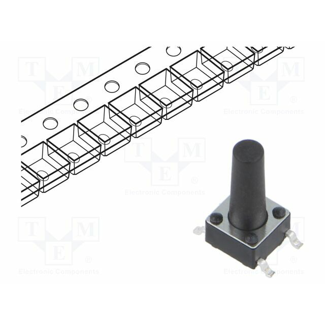 CONNFLY Microswitch TACT; SPST; Pos: 2
