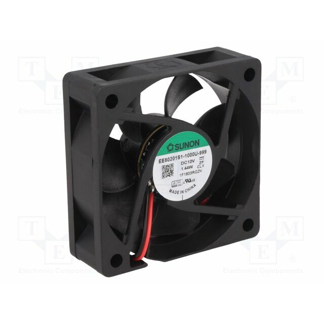 SUNON Fan: DC; 60x60x20mm; axial; 12VDC
