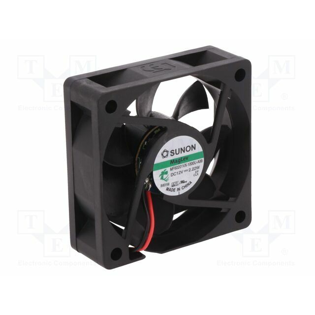 SUNON Fan: DC; 60x60x20mm; axial; 12VDC