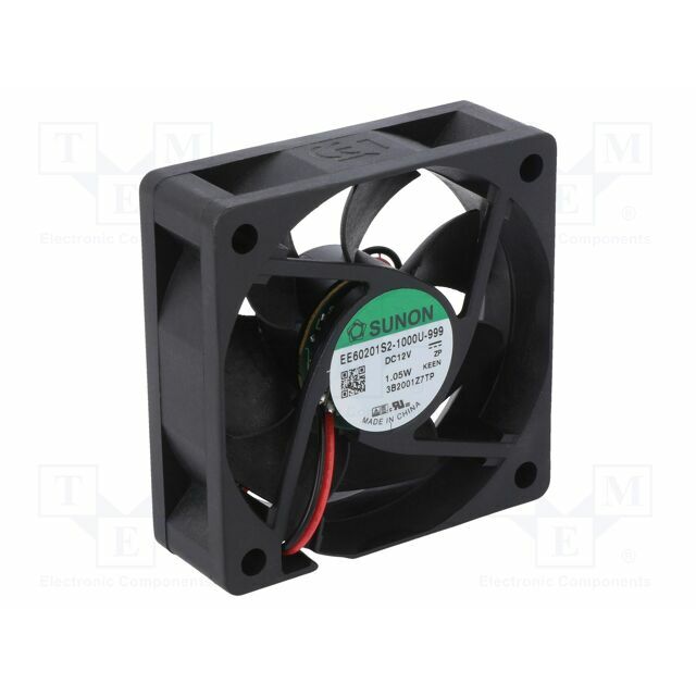 SUNON Fan: DC; 60x60x20mm; axial; 12VDC