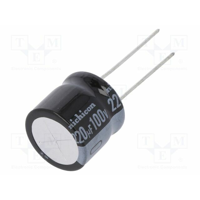 NICHICON Capacitor: electrolytic; THT; 220uF; 100VDC