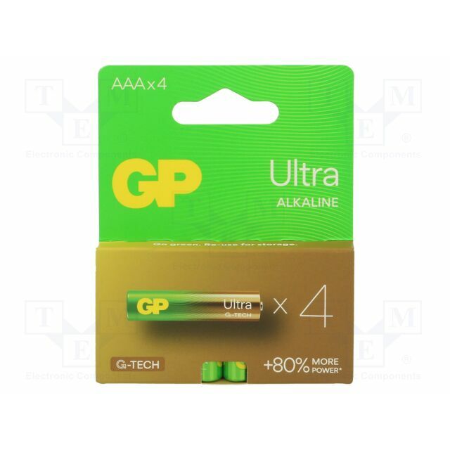 Battery: alkaline; AAA,R3; 1.5V