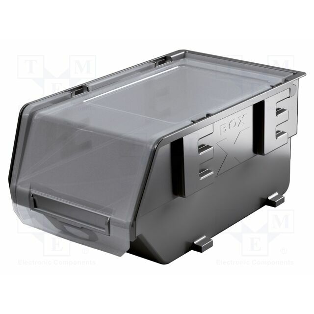 KISTENBERG Container: cuvette; black; Cover colour: