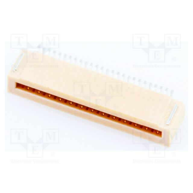 MOLEX Connector: FFC/FPC; gold-plated; 500mA; 50V