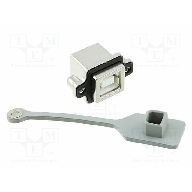 AMPHENOL Connector: USB B; socket; THT