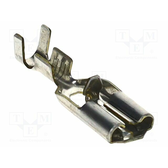 MOLEX Terminal: flat; 6.35mm; crimped