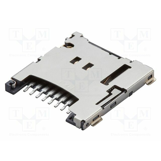 MOLEX Connector: for cards; microSD; push-push
