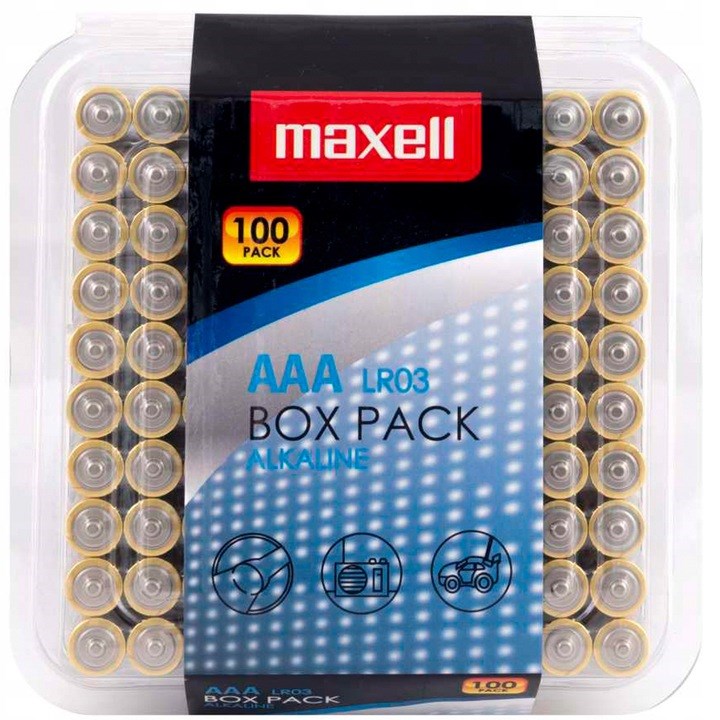 LR03 100PAK (10x10T) Maxell (BMVILR3K100) |