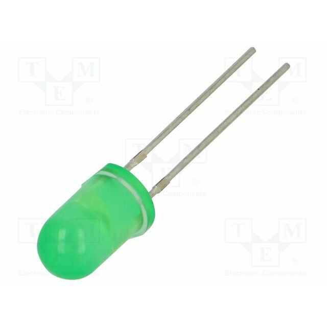 EVERLIGHT LED; yellow green; 5mm; 40mcd