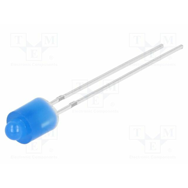 OPTOSUPPLY LED; blue; 3mm; 100mcd; 60°