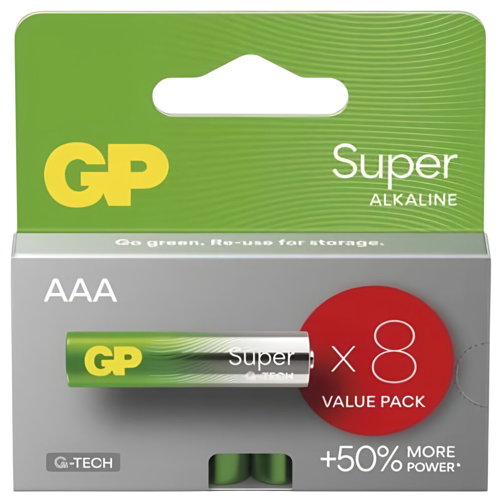 LR03 8BL GP Super Alkaline (G-TECH)