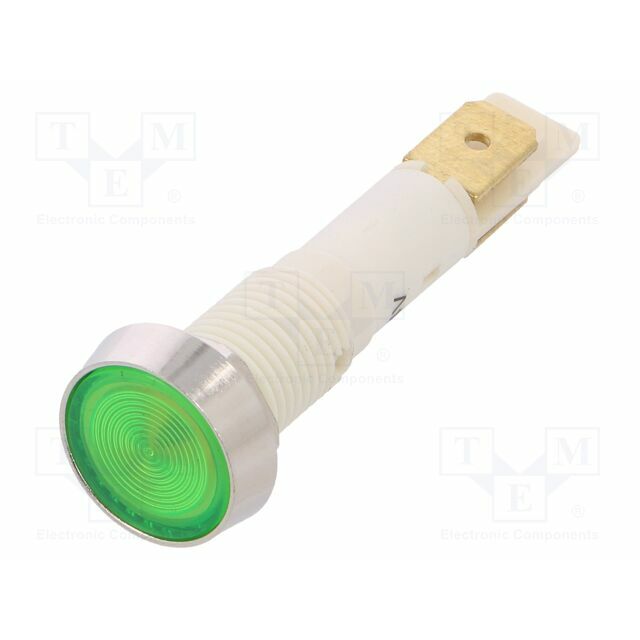 NINIGI Indicator: LED; flat; green; 24VDC