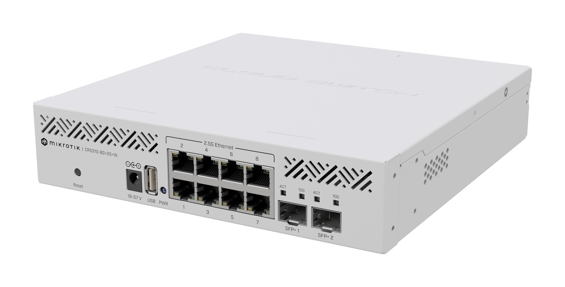 Mikrotik 10p pārvaldīts 2.5G/Multigigabitu/10G komutators