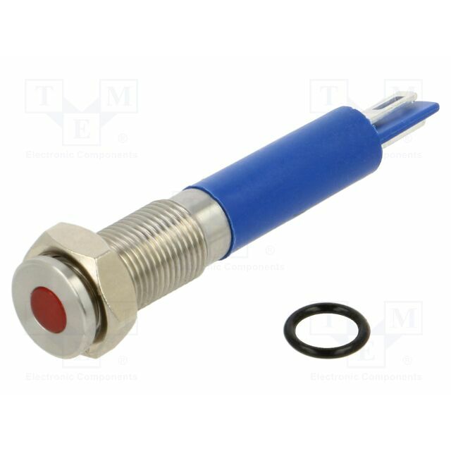 E-SWITCH Indicator: LED; flat; red; Ø6