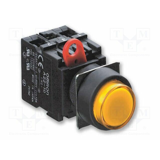 OMRON Contact block; 22mm; A22; Illumin: