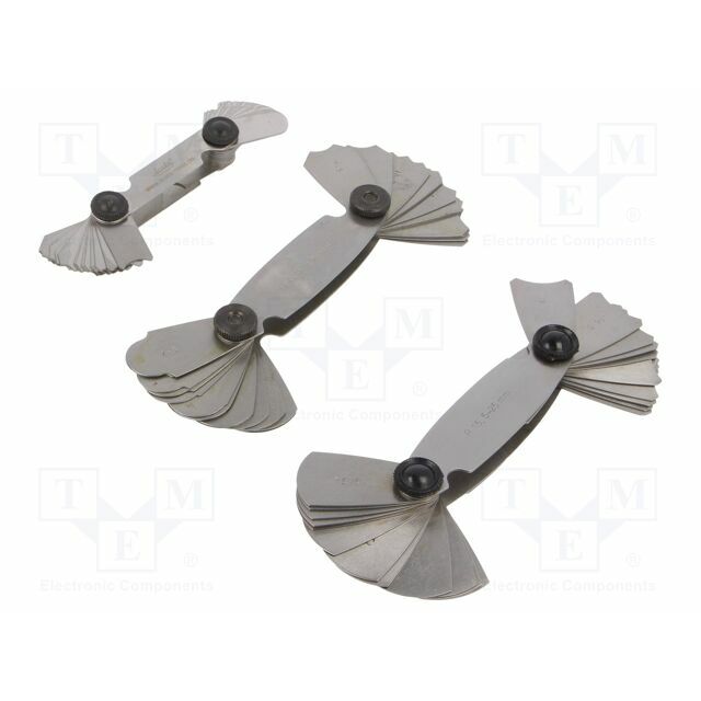SCALA Radius gauges; Range: 1÷25 |