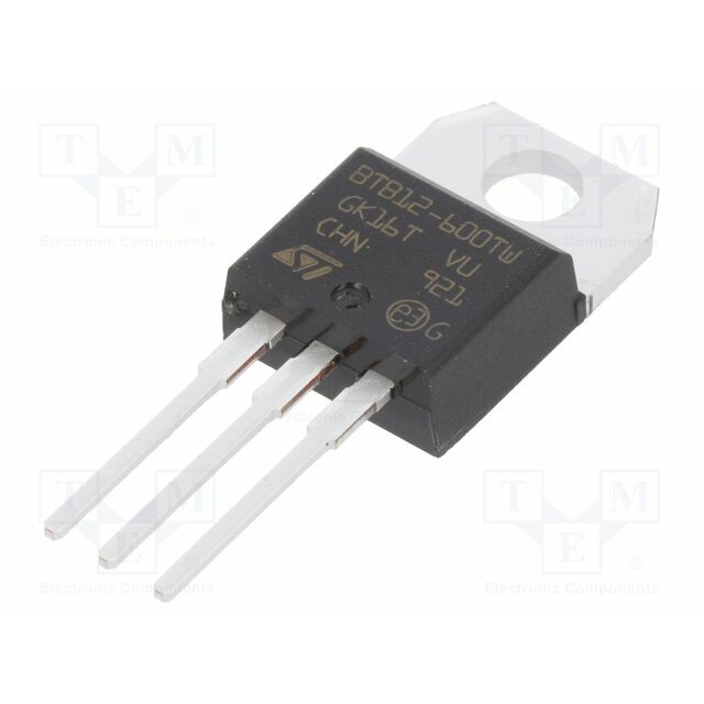 STMICROELECTRONICS Triac; 600V; 12A; Igt: 5mA