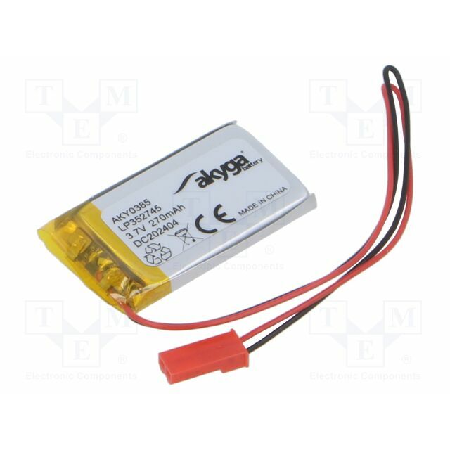 AKYGA BATTERY Re-battery: Li-Po; 270mAh; 3